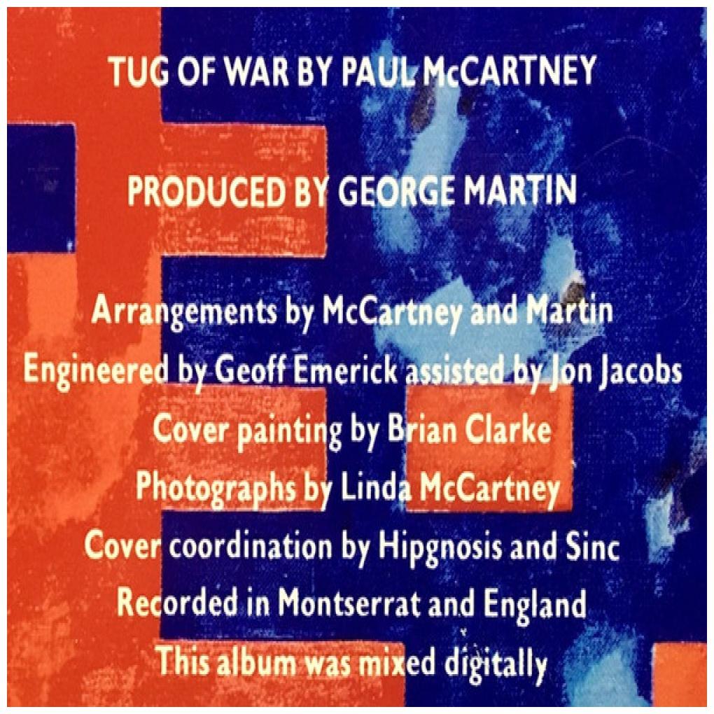 PAUL MCCARTNEY - TUG OF WAR  (GER) | VINILO USADO