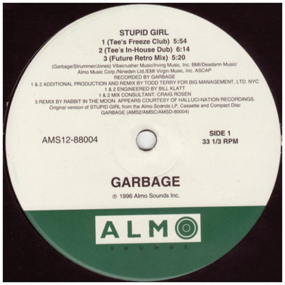GARBAGE - STUPID GIRL | 12'' MAXI SINGLE USADO