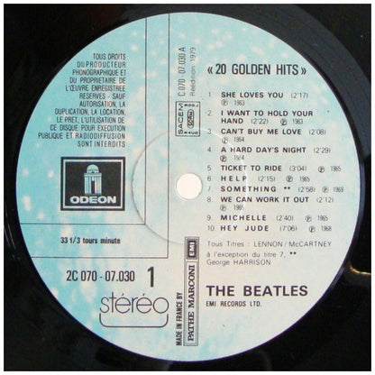 BEATLES - 20 GOLDEN HITS (MADE IN FRANCE) | VINILO USADO
