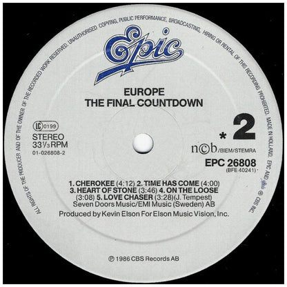 EUROPE - THE FINAL COUNTDOWN | VINILO USADO