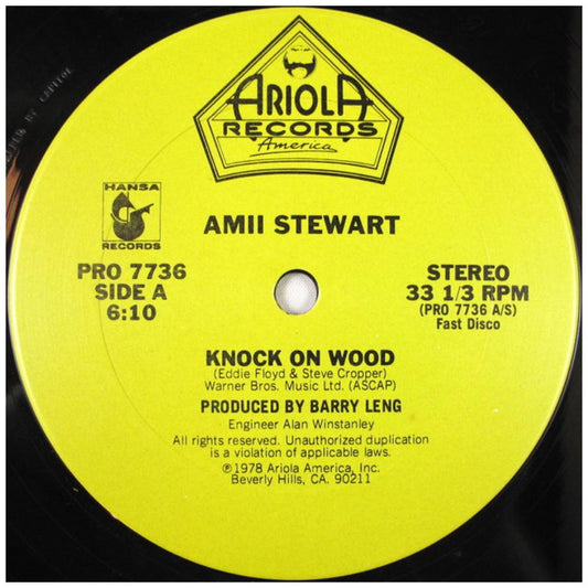 AMII STEWART - KNOCK ON WOOD | 12'' MAXI SINGLE USADO