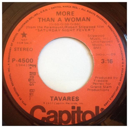 TAVARES - MORE THAN A WOMAN | 7" SINGLE VINILO USADO