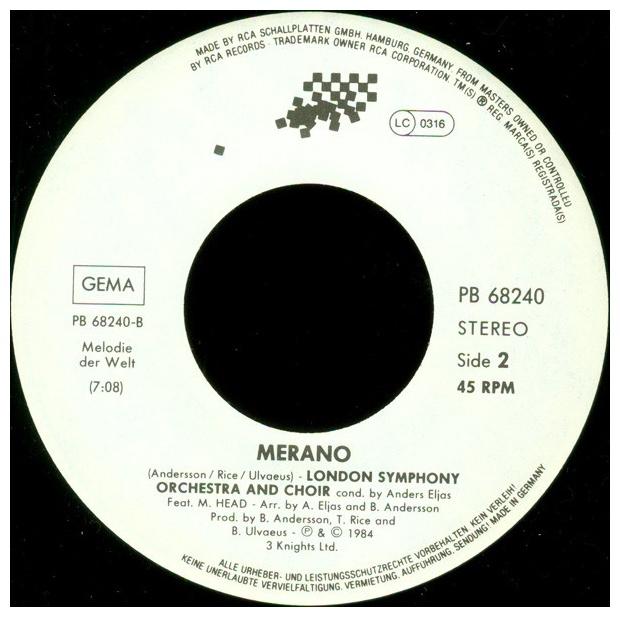 MURRAY HEAD - ONE NIGHT IN BANGKOK | 7" SINGLE VINILO USADO