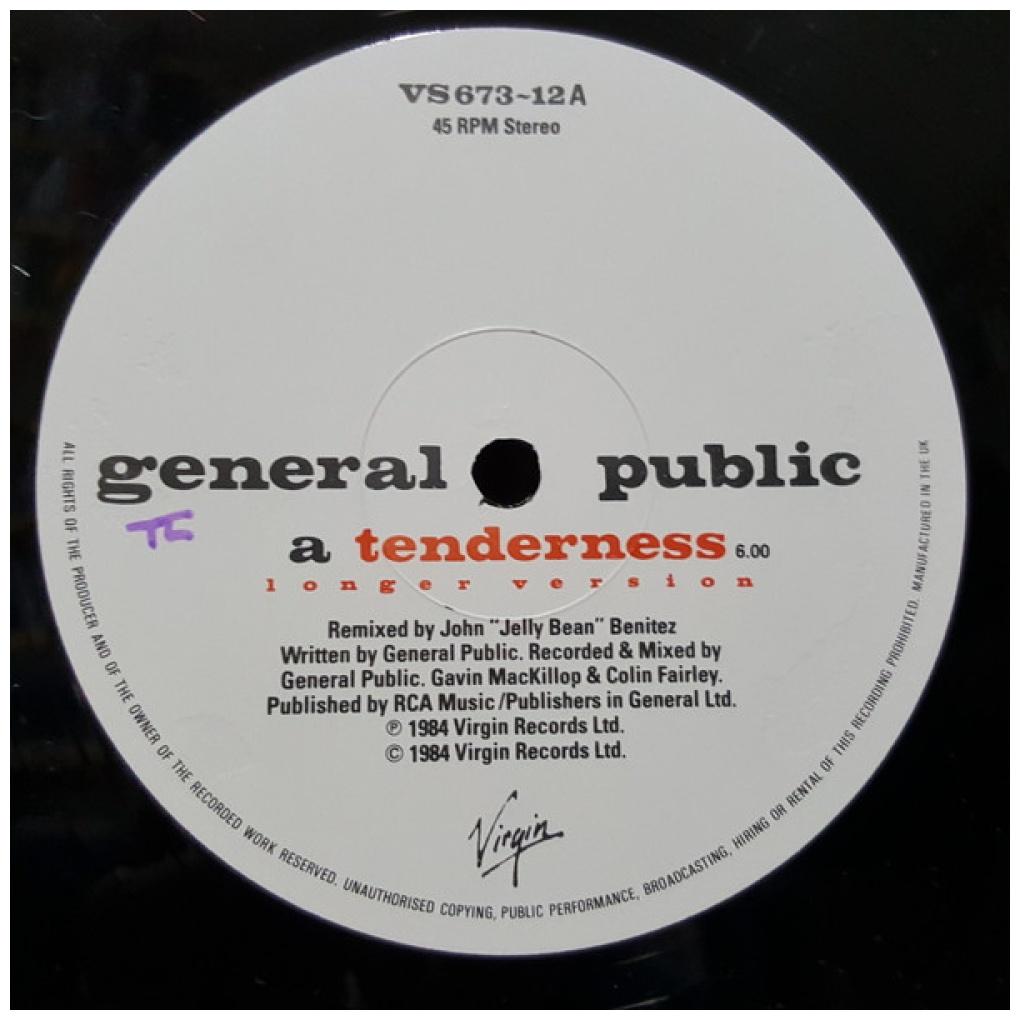GENERAL PUBLIC - TENDERNESS | 7" SINGLE USADO