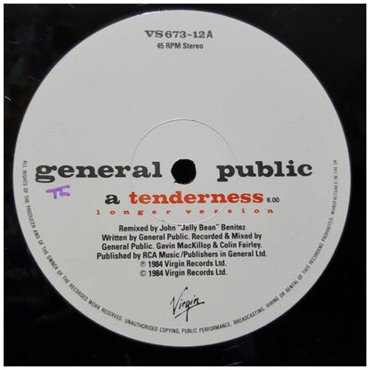 GENERAL PUBLIC - TENDERNESS | 7" SINGLE USADO