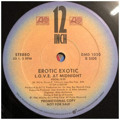 EROTIC EXOTIC - L.O.V.E/L.O.V.E AT MIDNIGHT (PROMO COPY) | 12'' MAXI SINGLE USADO
