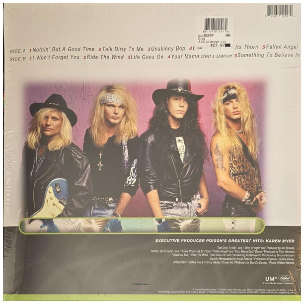 POISON - GREATEST HITS (EXCLUSIVE VINYL) | VINILO
