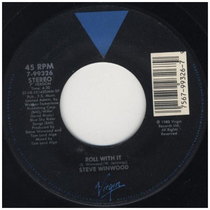 STEVE WINWOOD - ROLL WITH IT | 7" USADO