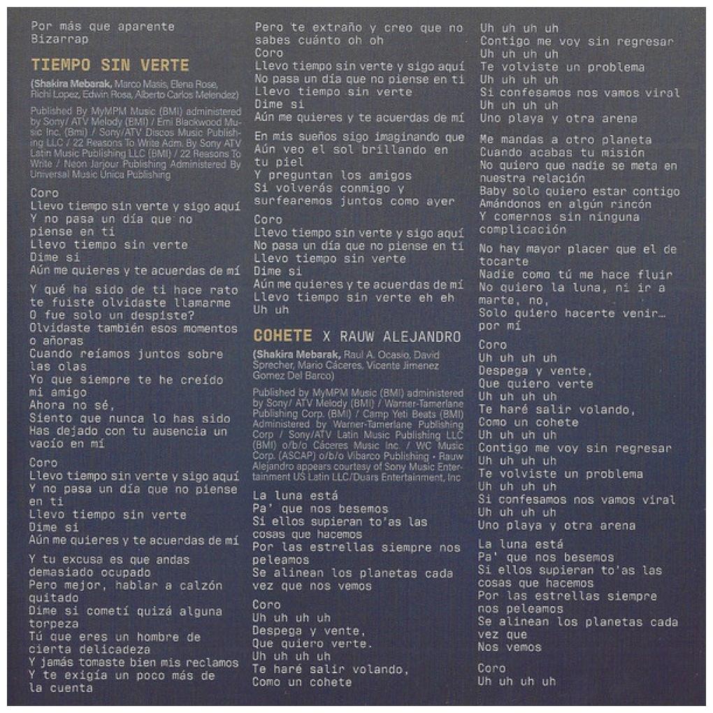 SHAKIRA - LAS MUJERES YA NO LLORAN | CD