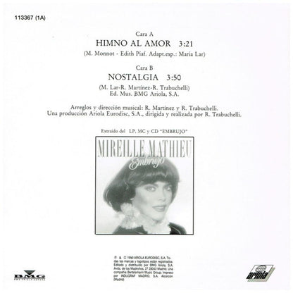 MIREILLE MATHIEU - HIMNO AL AMOR | 7" SINGLE USADO