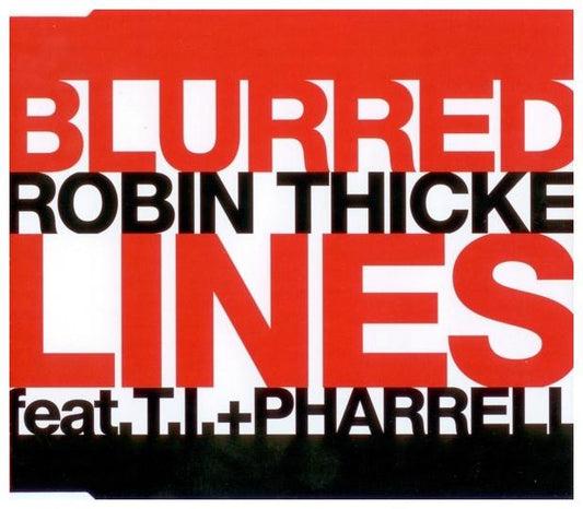 ROBIN THICKE feat. T.I. + PHARRELL - BLURRED LINES | CD SINGLE USADO