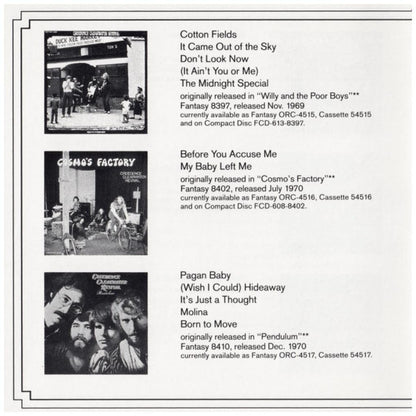 CREEDENCE CLEARWATER REVIVAL - CHRONICLE: 20 GREATEST HITS VOL. 2" | CD