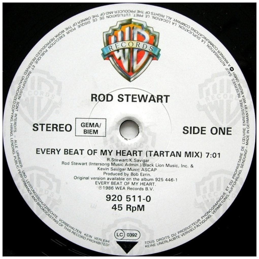 ROD STEWART - EVERY BEAT OF MY HEART | VINILO USADO
