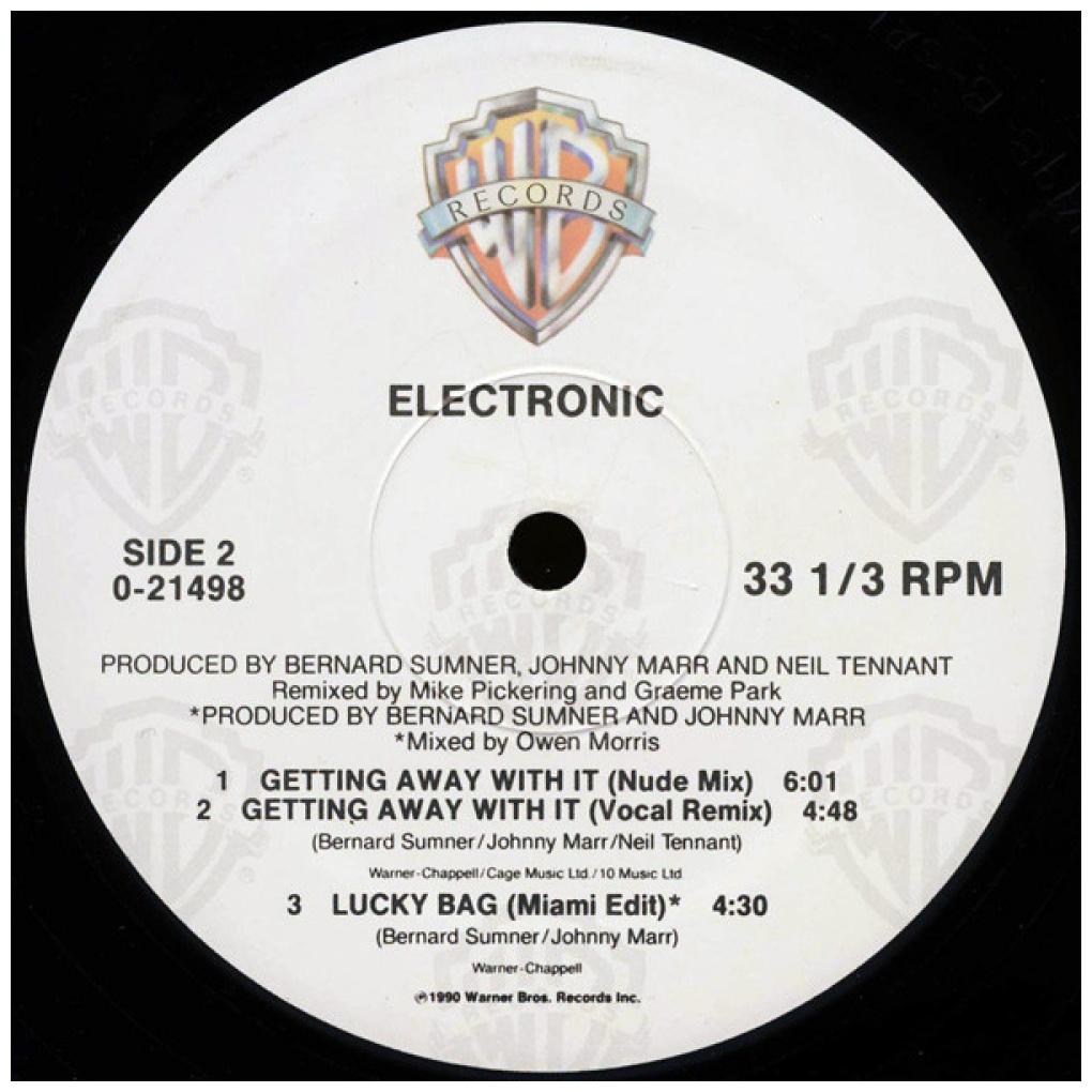 ELECTRONIC - GETTING AWAY WITH IT | 12'' MAXI SINGLE USADO