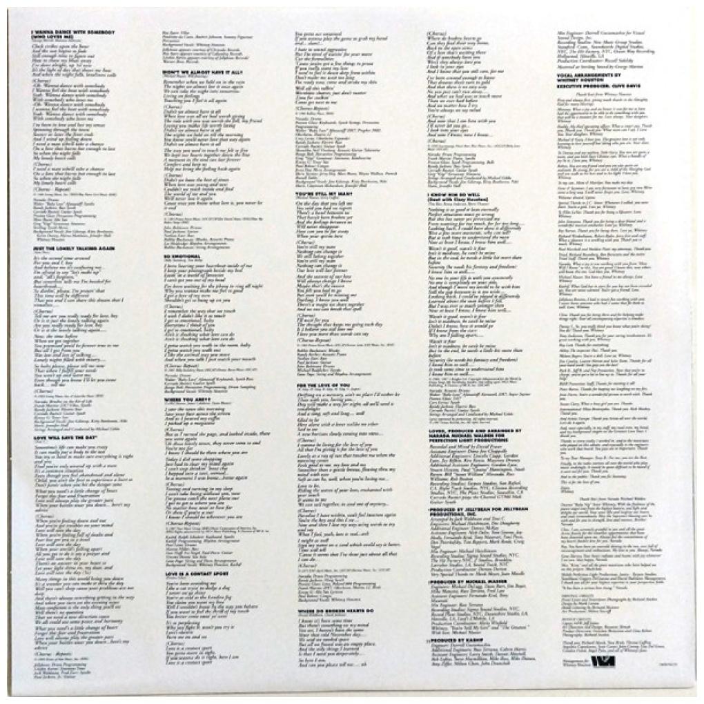 WHITNEY HOUSTON - WHITNEY (BLUE VINYL) | VINILO