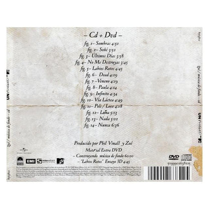 ZOE - MUSICA DE FONDO: UNPLUGGED ON MTV (CD+DVD)  | CD