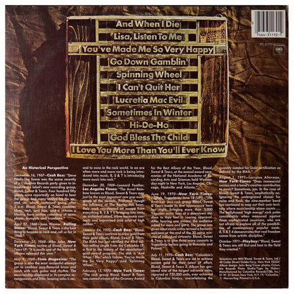 BLOOD, SWEAT & TEARS - GREATEST HITS | VINILO USADO