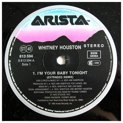 WHITNEY HOUSTON - I M YOUR BABY TONIGHT | 12" MAXI SINGLE USADO