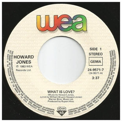 HOWARD JONES - WHAT IS LOVE | 7   SINGLE VINILO USADO