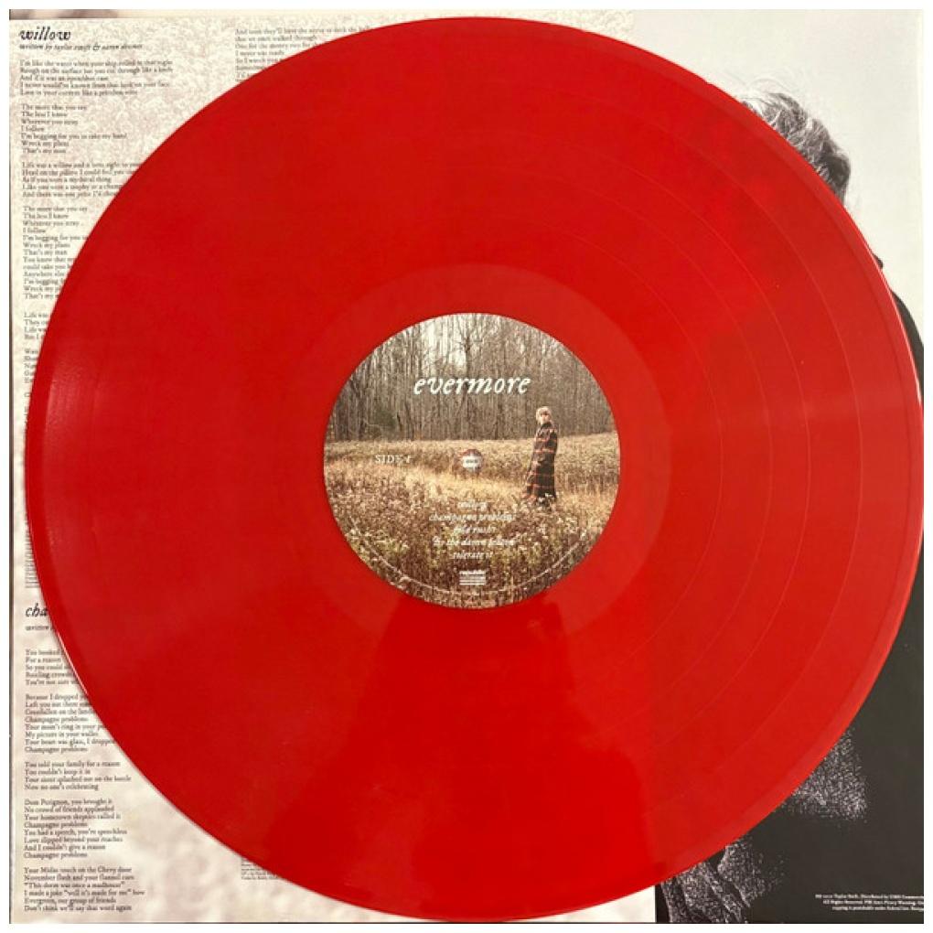 TAYLOR SWIFT - EVERMORE (2LP) (EXCLUSIVE RED VINYL) | VINILO