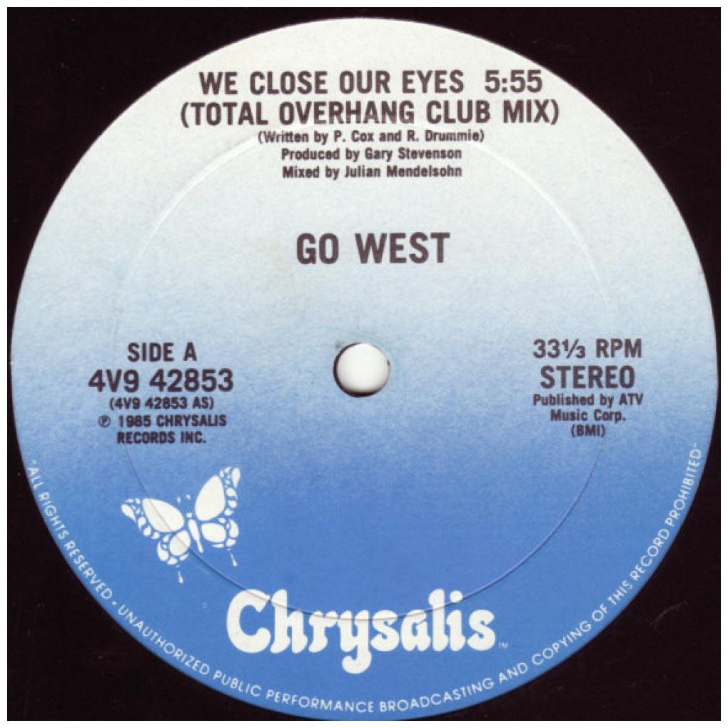 GO WEST - WE CLOSE OUR EYES | 12'' MAXI SINGLE USADO