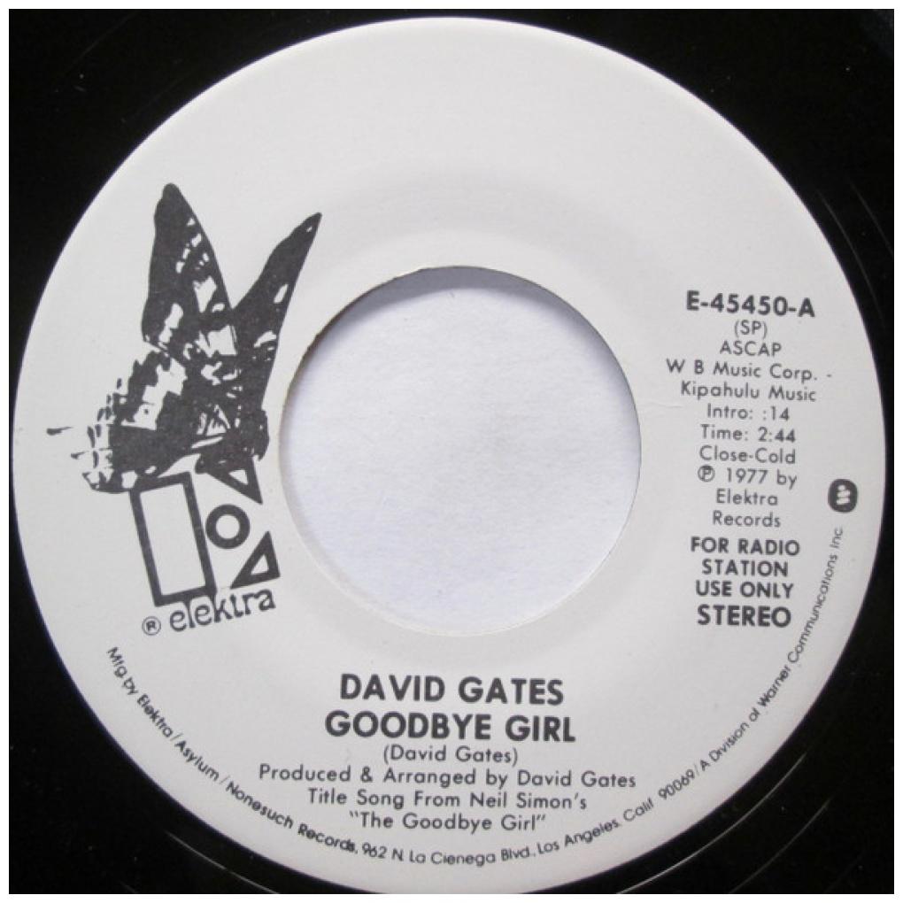 DAVID GATES - GOODBYE GIRL | 7" SINGLE USADO