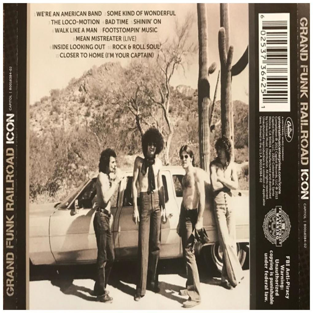 GRAND FUNK RAILROAD - ICON: GREATEST HITS | CD