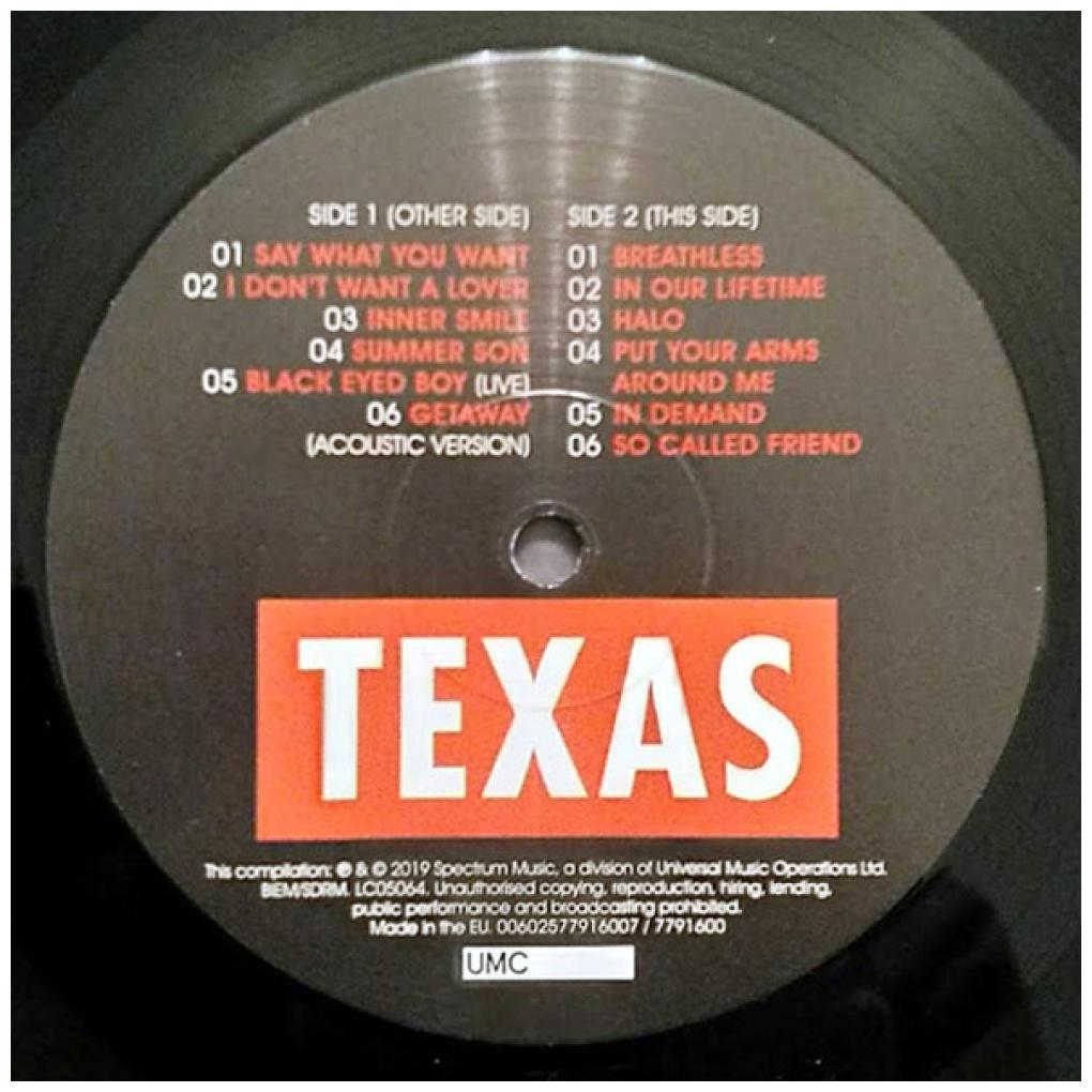 TEXAS - SAY WHAT YOU WANT: THE COLLECTION | VINILO