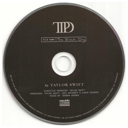 TAYLOR SWIFT - THE TORTURED POETS DEPARTAMENT (BLACK DOG EDITION) | CD