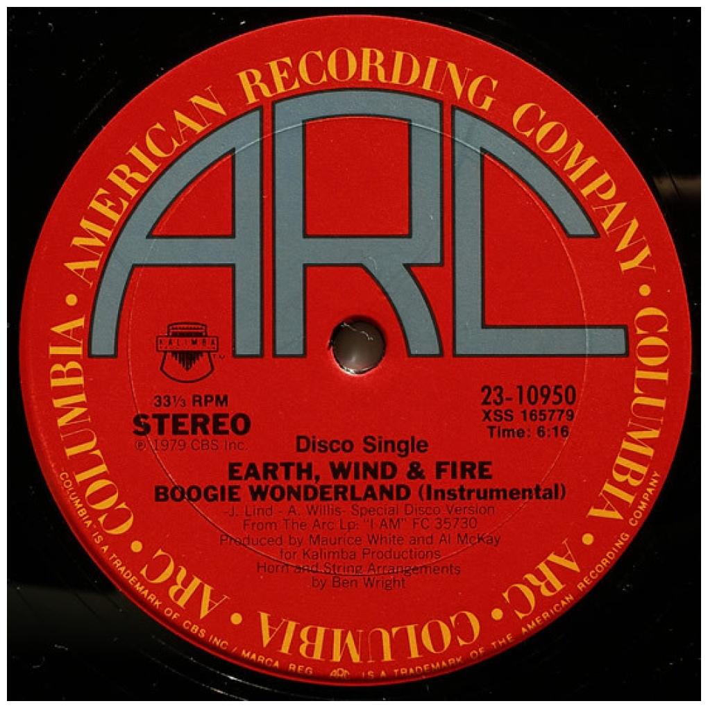 EARTH WIND & FIRE - BOOGIE WONDERLAND | 12'' MAXI SINGLE USADO