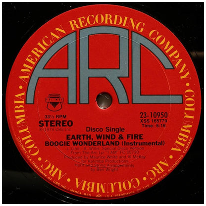 EARTH WIND & FIRE - BOOGIE WONDERLAND | 12'' MAXI SINGLE USADO