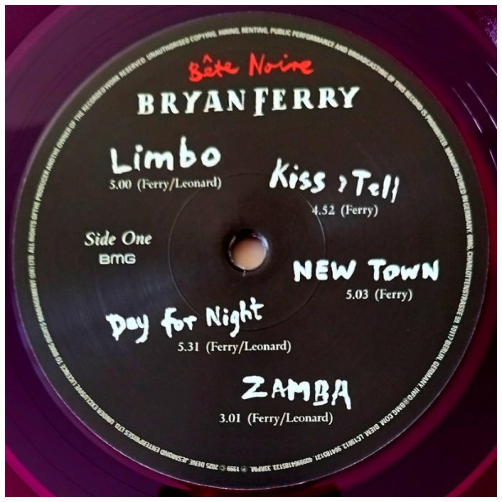 BRYAN FERRY - BETE NOIRE (PURPLE VINYL) (180GRS) (2025) | VINILO