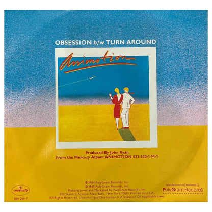 ANIMOTION - OBSESSION | 7" SINGLE VINILO USADO
