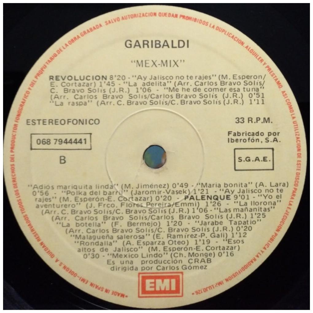 GARIBALDI - MEX-MIX | VINILO USADO