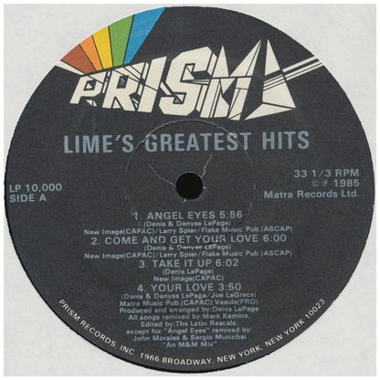 LIME - GREATEST HITS | VINILO USADO