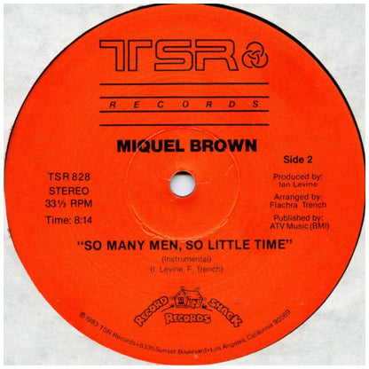 MIQUEL BROWN - SO MAMY MEN-SO LITTLE TIME | 12'' MAXI SINGLE USADO