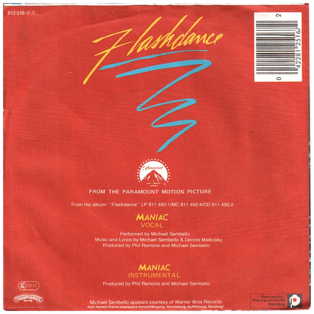 MICHAEL SEMBELLO - MANIAC | 7" SINGLE USADO