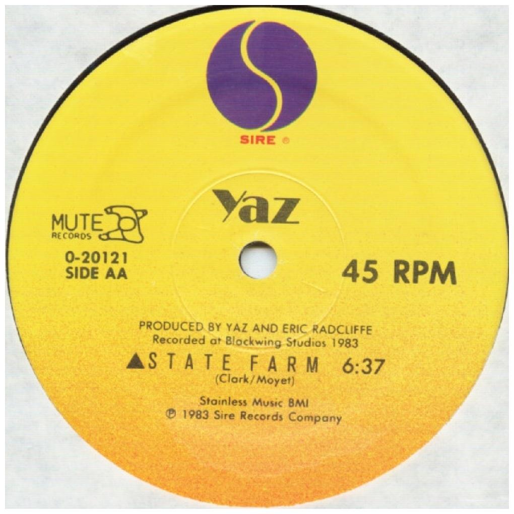 YAZOO - NOBODY'S DIARY | 12" MAXI SINGLE VINILO USADO