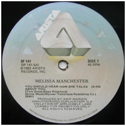 MELISSA MANCHESTER - YOU SHOULD HEAR HOW SHE TALKS ABOUT YOU (EXTENDED VERSION) | 12'' MAXI SINGLE USADO