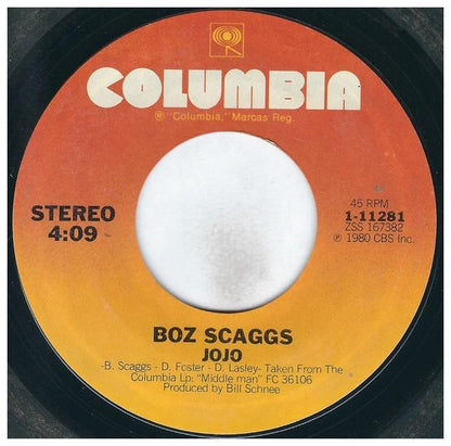 BOZ SCAGGS - JO JO | 7" SINGLE VINILO USADO