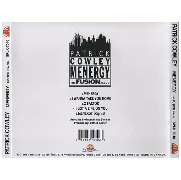 PATRICK COWLEY - FUSION ALBUM  | CD