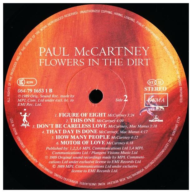 PAUL MCCARTNEY - FLOWERS IN THE DIRT | VINILO USADO