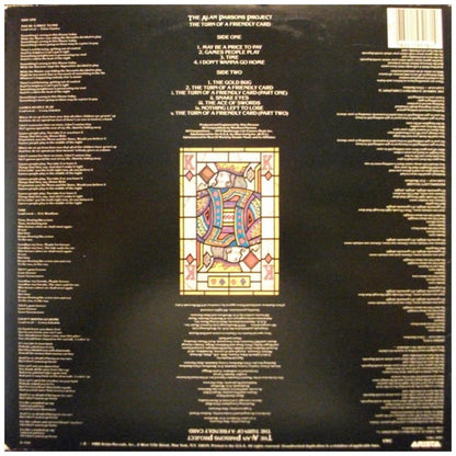 ALAN PARSONS PROJECT - THE TURN OF A FRIENDLY CARD | VINILO USADO
