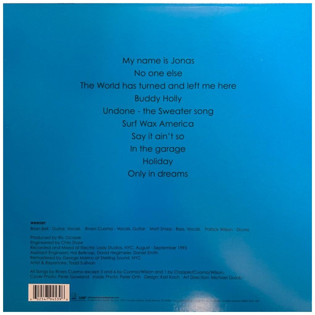 WEEZER - WEEZER (EXCLUSIVE BLUE MARBLED VINYL) | VINILO