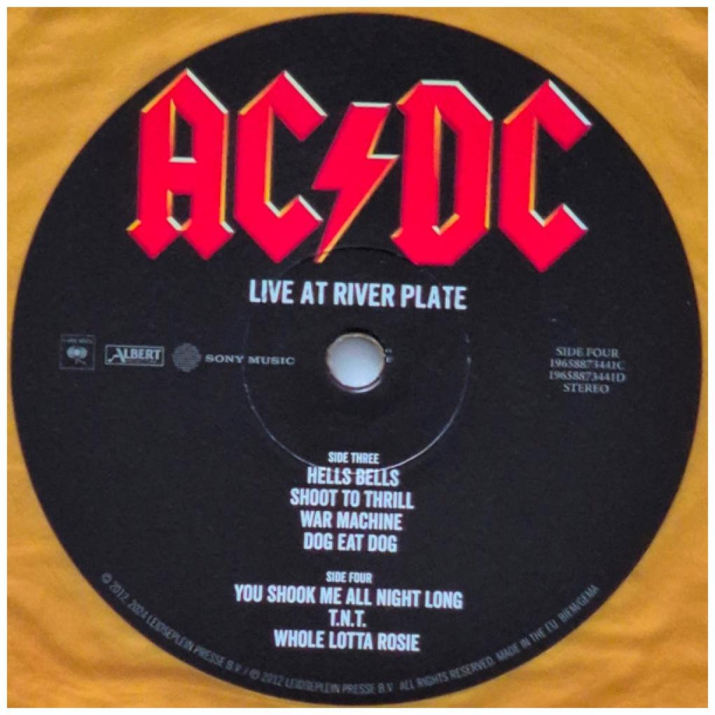 AC DC - LIVE AT RIVER PLATE (50TH ANNIVERSARY) (3LP) (GOLD VINYL) | VINILO