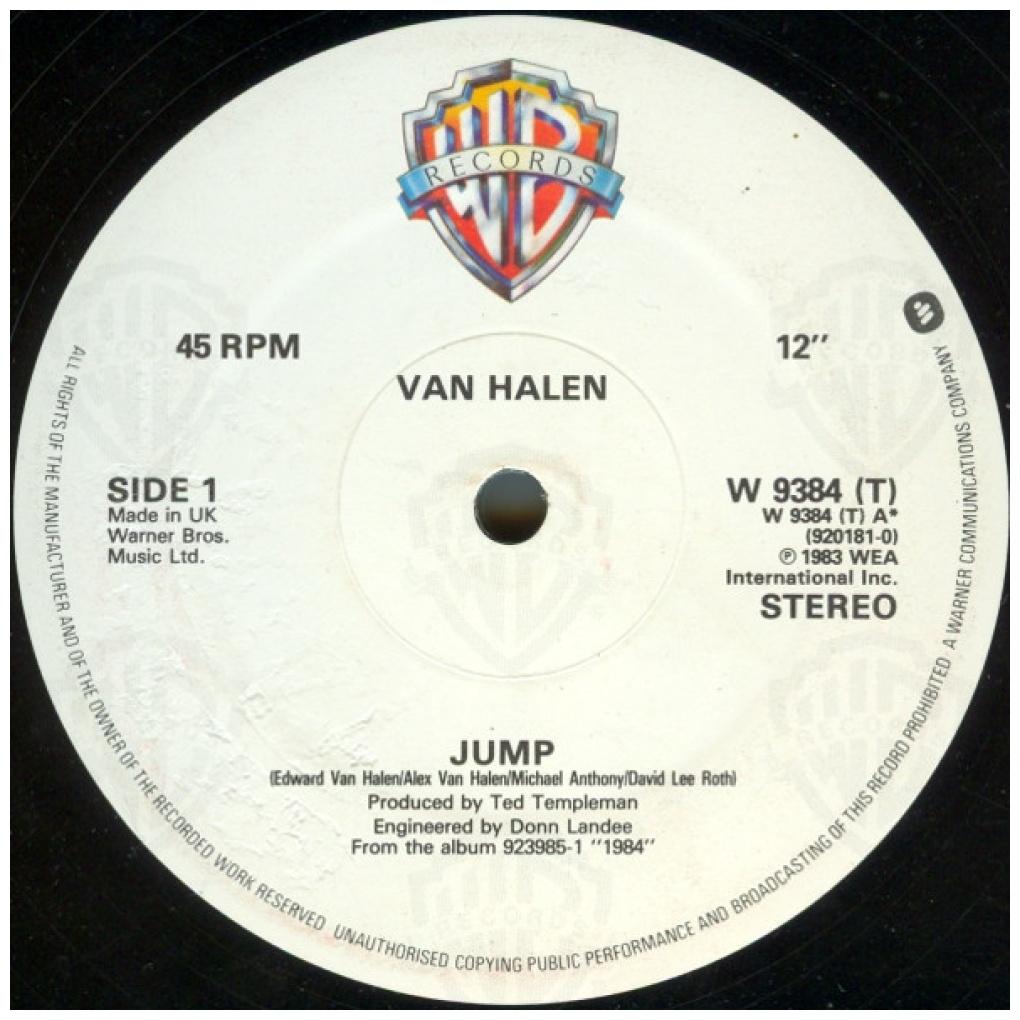VAN HALEN - JUMP! | 12'' MAXI SINGLE USADO