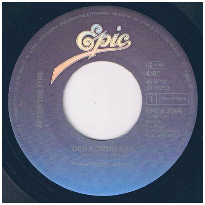 AFTER THE FIRE - DER KOMMISSAR | 7" SINGLE USADO