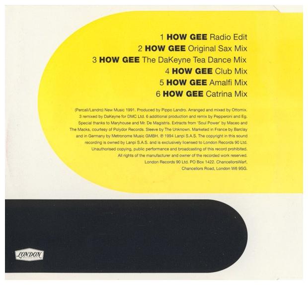 BLACK MACHINE - HOW GEE | CD SINGLE USADO