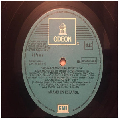 ADAMO - LAS 24 MEJORES CANCIONES EN ESPAÑOL (2LP) | VINILO USADO