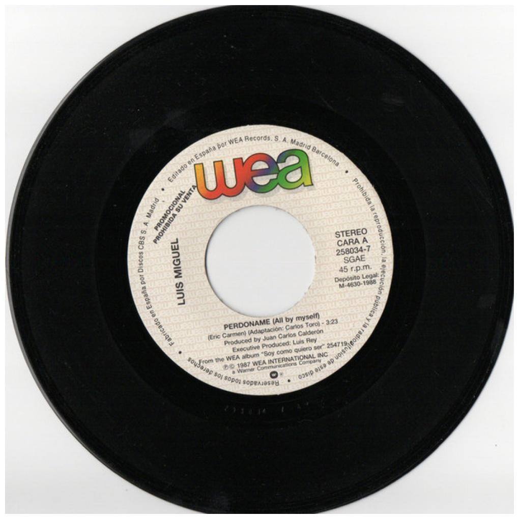 LUIS MIGUEL - PERDONAME/SOY COMO QUIERO SER (PROMO COPY) | 7" SINGLE USADO